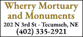 Wherry Mortuary Sponsorship Banner